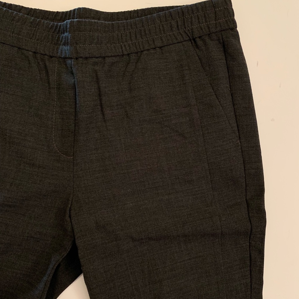 Ann Taylor LOFT Charcoal Wool Wide Leg Trouser L